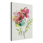 Cuadros Pintura de flores y hojas