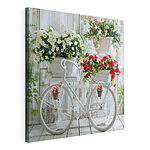 Cuadros Bicicleta con flores en las cestas