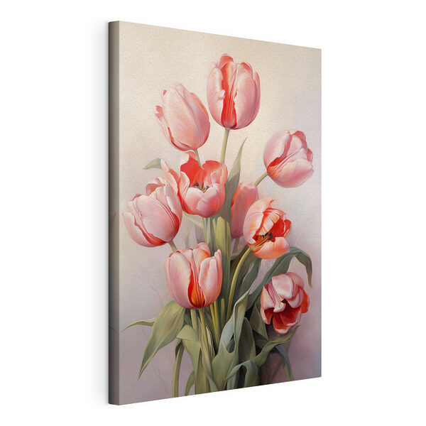 Cuadro de tulipanes rosas Cuadros Cuadro de tulipanes rosas