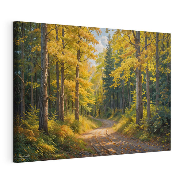 Cuadros Camino que atraviesa un bosque con hojas amarillas (SKU: s40031) Cuadros Cuadros Camino que atraviesa un bosque con hojas amarillas (SKU: s40031)