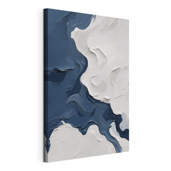 Cuadros Pintura azul y blanca