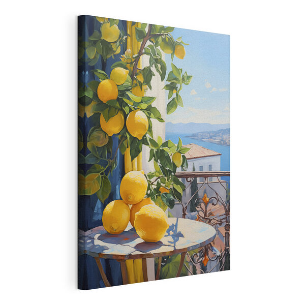 Cuadros Cuadros Cuadro de limones sobre una mesa (SKU: s40091)