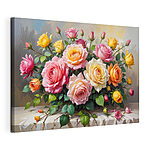 Cuadros Ramo de flores sobre una mesa
