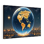 Cuadros Globo con luces