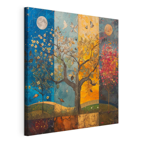 Cuadros Cuadro de un árbol con árboles de distintos colores y pájaros (SKU: s40921) Cuadros Cuadros Cuadro de un árbol con árboles de distintos colores y pájaros (SKU: s40921)