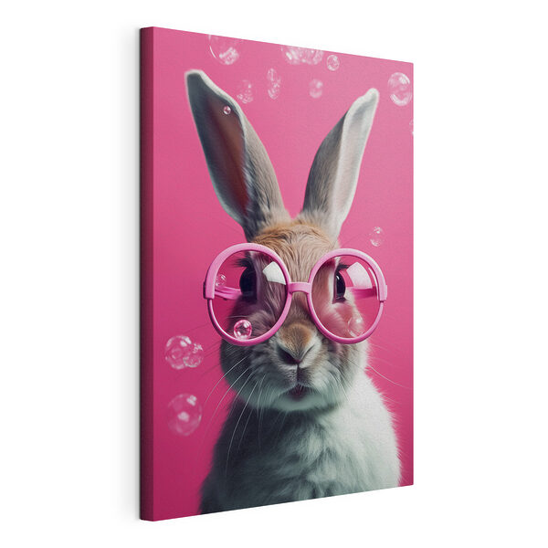 Cuadros Conejo con gafas rosas (SKU: s41280) Cuadros Cuadros Conejo con gafas rosas (SKU: s41280)