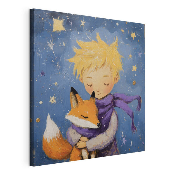 Cuadros Un niño abrazando a un zorro (SKU: s41347) Cuadros Cuadros Un niño abrazando a un zorro (SKU: s41347)