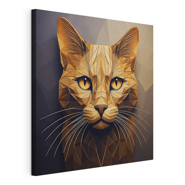 Gato con un diseño de baja poligonalidad Cuadros Gato con un diseño de baja poligonalidad