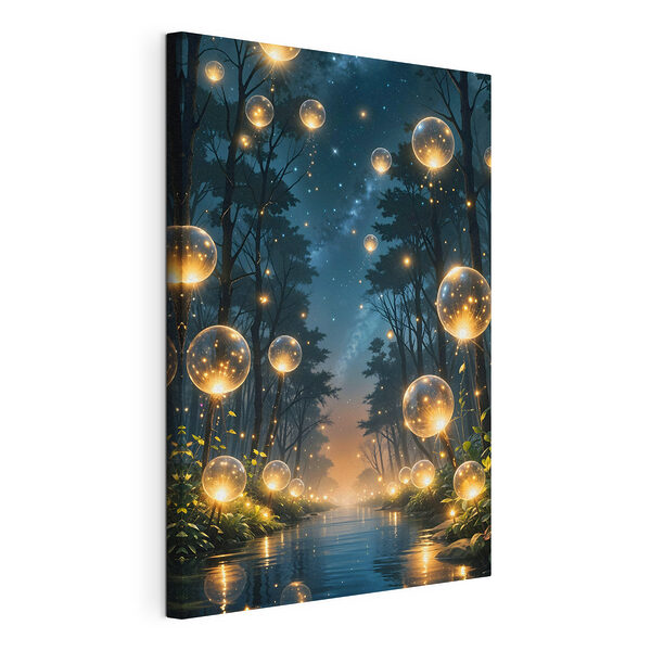 Cuadros Burbujas luminosas en un bosque (SKU: s41259) Cuadros Cuadros Burbujas luminosas en un bosque (SKU: s41259)
