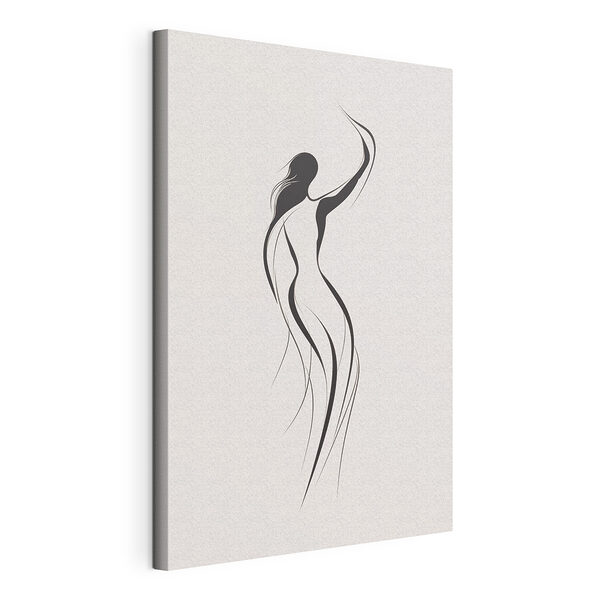 Dibujo en blanco y negro de una mujer Cuadros Dibujo en blanco y negro de una mujer