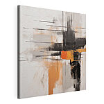 Cuadros Pintura en negro y naranja