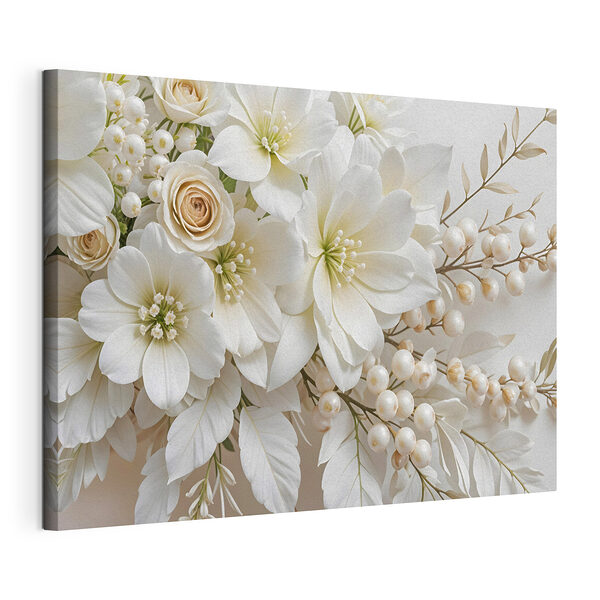 Cuadros Elegante arreglo floral en tonos suaves