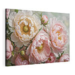 Cuadros Delicadas flores en suaves tonos pastel