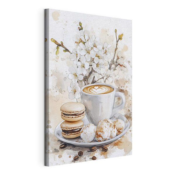 Una taza de café y unas galletas Cuadros Una taza de café y unas galletas
