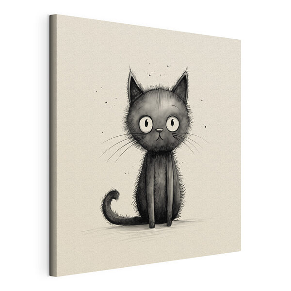 Gato negro de ojos grandes Cuadros Gato negro de ojos grandes