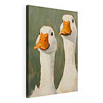 Cuadros Cuadro de dos patos blancos