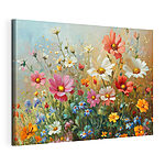 Cuadros Cuadro de flores en un campo