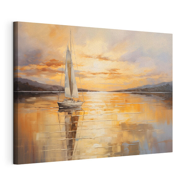 Cuadros Cuadros Cuadro de un velero en un lago en calma (SKU: s43169)