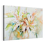 Cuadros Pintura de flores sobre una superficie blanca