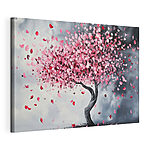 Cuadros Árbol con pétalos rosas