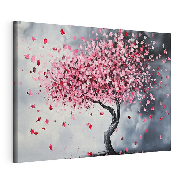 Cuadros Árbol con pétalos rosas