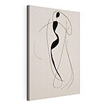 Cuadros Dibujo en blanco y negro de una mujer