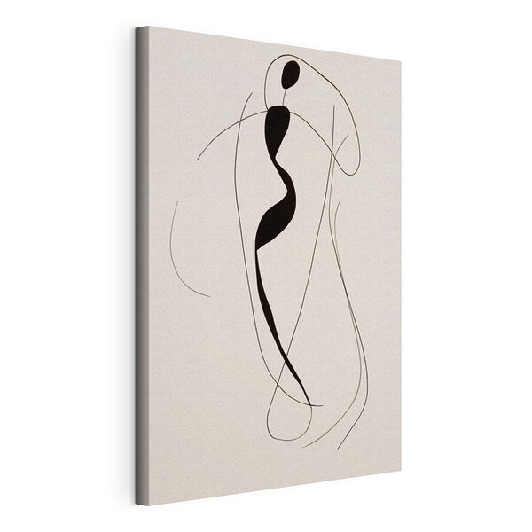 Dibujo en blanco y negro de una mujer Cuadros Dibujo en blanco y negro de una mujer
