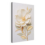 Cuadros Flor de papel con hojas