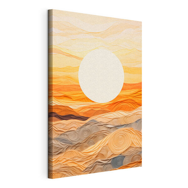 El sol sobre el desierto Cuadros El sol sobre el desierto