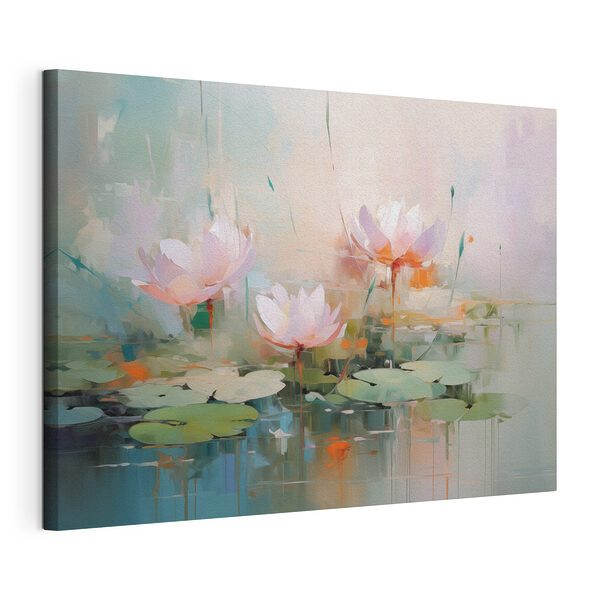 Cuadro de flores sobre el agua Cuadros Cuadro de flores sobre el agua