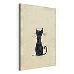 Cuadros Gato negro con bigotes