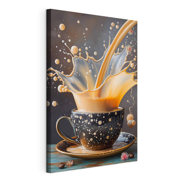 Salpicadura de líquido en una taza Cuadros Salpicadura de líquido en una taza