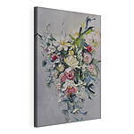 Cuadros Pintura de flores sobre una superficie blanca