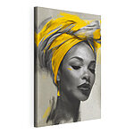 Cuadros Mujer con un turbante amarillo