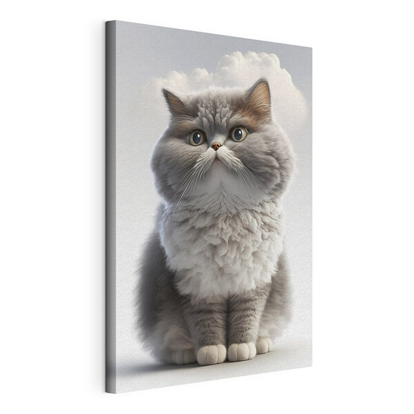 Cuadros Gato mullido con un fondo nublado (SKU: s32796) Cuadros Cuadros Gato mullido con un fondo nublado (SKU: s32796)