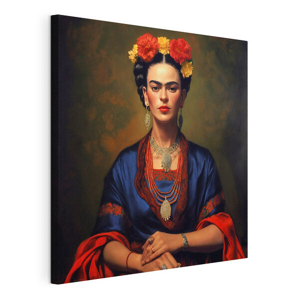Cuadros Cuadros Cuadro de una mujer con flores en el pelo (SKU: s32866)