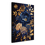 Cuadros Elegante diseño floral en tonos intensos