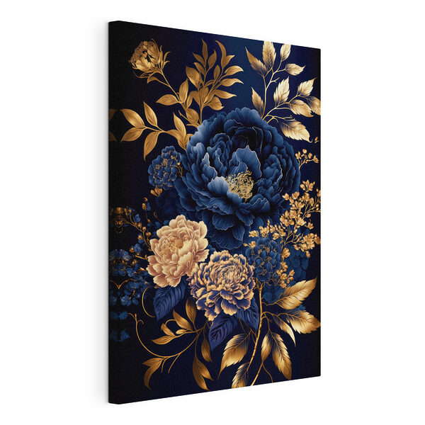 Elegante diseño floral en tonos intensos Cuadros Elegante diseño floral en tonos intensos