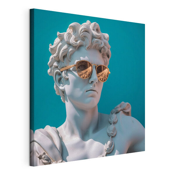 Estatua de un hombre con gafas de sol Cuadros Estatua de un hombre con gafas de sol