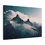 Cuadros Cimas nevadas con nubes