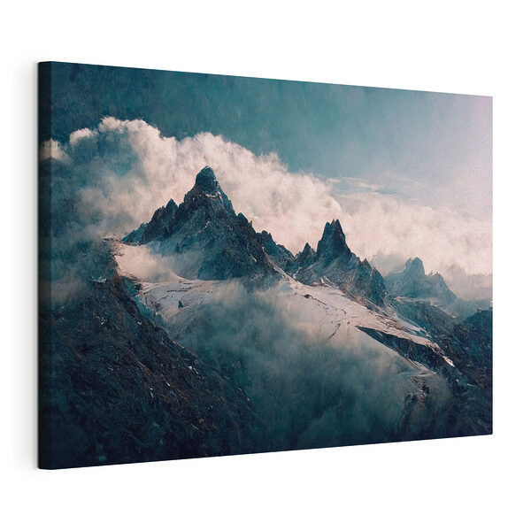 Cimas nevadas con nubes Cuadros Cimas nevadas con nubes