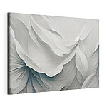 Cuadros Capas abstractas de pétalos blancos que fluyen
