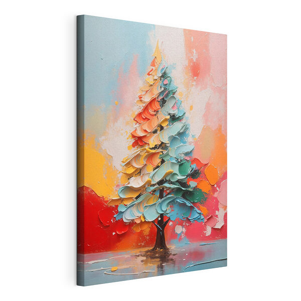 Cuadro de un árbol con diferentes colores Cuadros Cuadro de un árbol con diferentes colores