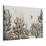 Cuadros Grupo de cactus y pájaros