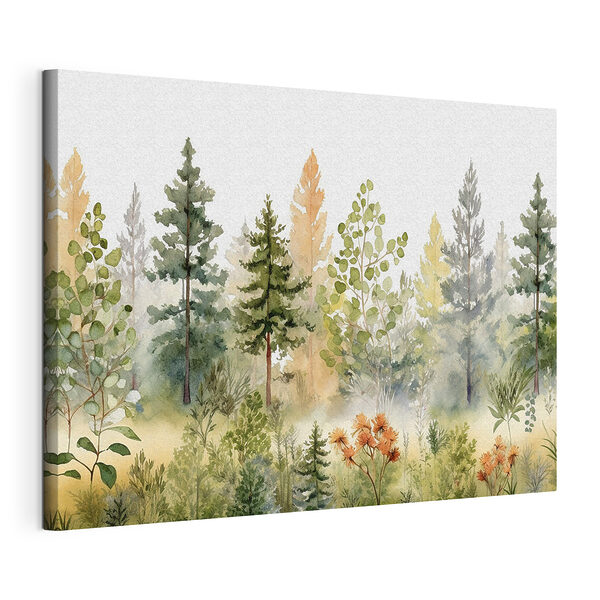 Pintura en acuarela de árboles y plantas Cuadros Pintura en acuarela de árboles y plantas