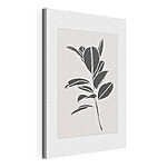 Cuadros Dibujo en blanco y negro de una planta