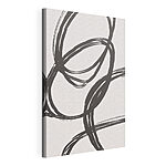 Cuadros Dibujo en blanco y negro de círculos