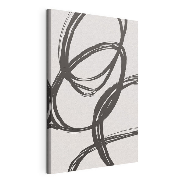 Dibujo en blanco y negro de círculos Cuadros Dibujo en blanco y negro de círculos