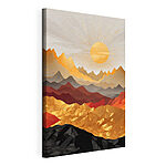 Cuadros Cordillera con el sol al fondo