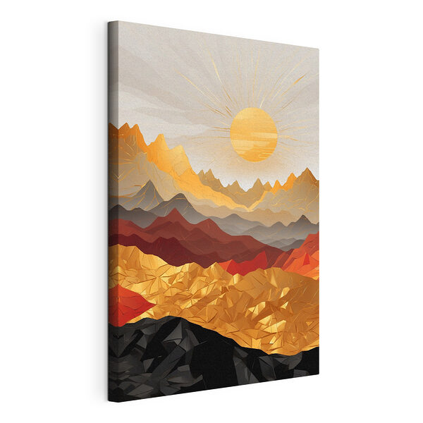 Cordillera con el sol al fondo Cuadros Cordillera con el sol al fondo